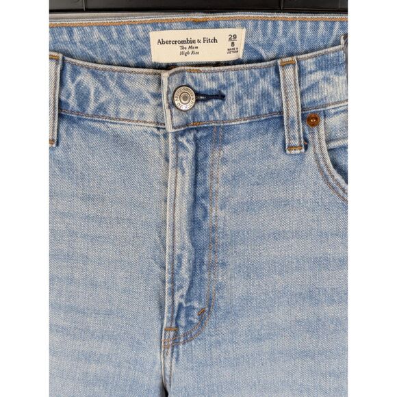 Abercrombie & Fitch The Mom High Rise Curve Love Jeans Women's Size 28/8 - Picture 8 of 13